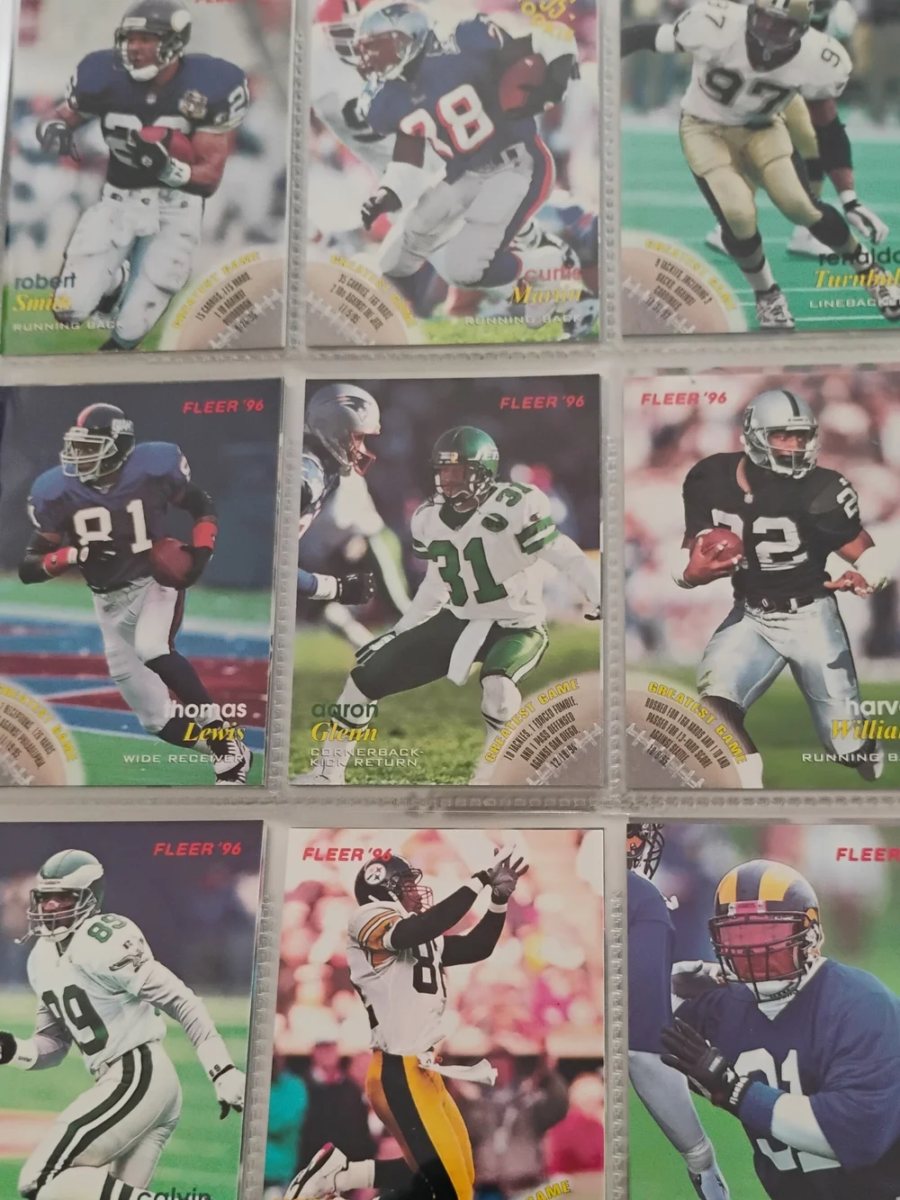 1993 Fleer Shell FACT NFL Football Complete Set